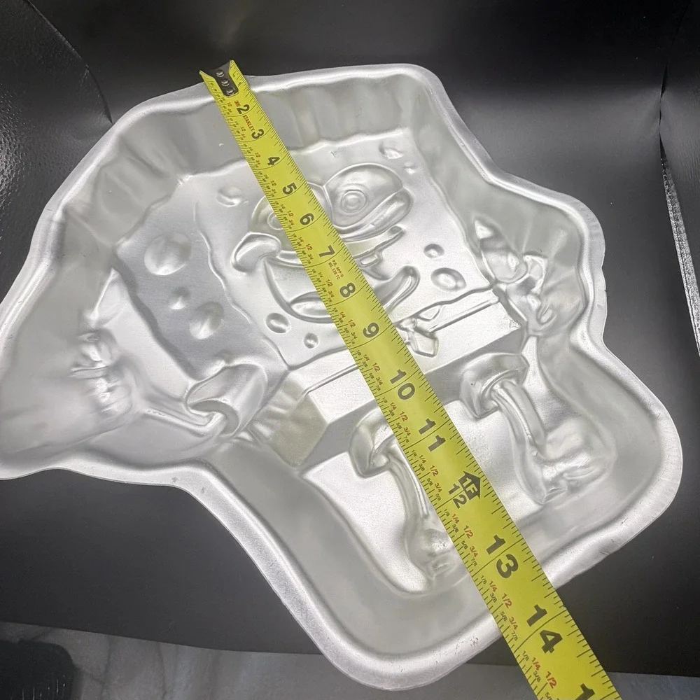 Vtg Wilton Sponge Bob Square Pants Aluminum Cake Pan 2002 Baking Model 2105-5130